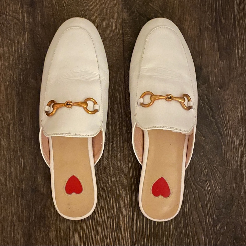 Princetown Mule Dupe in White